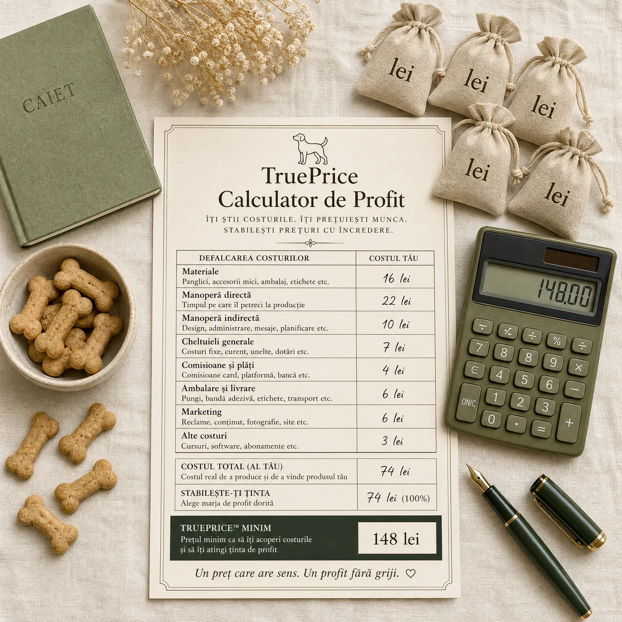Calculatorul de Profit TruePrice